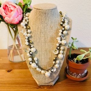 NWT Chloe + Isabel faux pearl crystal necklace